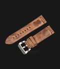 Strap Jam Tangan Leather Martini Essex C16305-24X22 Brown 24mm Silver Buckle-0