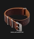 Strap Jam Tangan Leather Martini Parma C16903-LT-20X20 Brown 20mm Silver Buckle-1