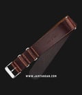 Strap Jam Tangan Leather Martini Parma C16903-LT-20X20 Brown 20mm Silver Buckle-2