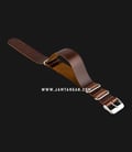 Strap Jam Tangan Leather Martini Parma C16903-LT-22X22 Brown 22mm Silver Buckle-0