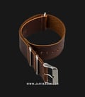Strap Jam Tangan Leather Martini Parma C16903-LT-22X22 Brown 22mm Silver Buckle-1