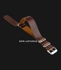 Strap Jam Tangan Leather Martini Parma C16905-20X20 Brown 20mm Silver Buckle-0