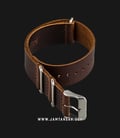 Strap Jam Tangan Leather Martini Parma C16905-20X20 Brown 20mm Silver Buckle-1