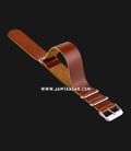 Strap Jam Tangan Leather Martini Parma C16906-20X20 Brown 20mm Silver Buckle-0