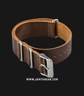 Strap Jam Tangan Leather Martini Parma C16907-20X20 Brown 20mm Silver Buckle-1