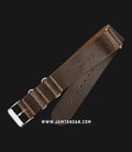 Strap Jam Tangan Leather Martini Parma C16907-20X20 Brown 20mm Silver Buckle-2
