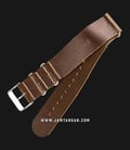 Strap Jam Tangan Leather Martini Parma C16907-22X22 Brown 22mm Silver Buckle-2