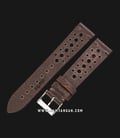 Strap Jam Tangan Leather Martini 50s C17503_V2-20X18 Chocolate 20mm Silver Buckle-1