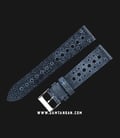 Strap Jam Tangan Leather Martini 50s C17508-20X18 Navy 20mm Silver Buckle-1