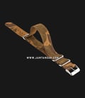 Strap Jam Tangan Leather Martini Camouflage C17602-20X20 Brown-Green 20mm Silver Buckle-0