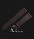 Strap Jam Tangan Leather Martini Fossa C18102-20X18 Chocolate 20mm Silver Buckle-1