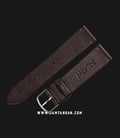 Strap Jam Tangan Leather Martini Fossa C18102-22X20 Chocolate 22mm Silver Buckle-1