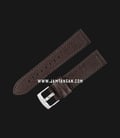 Strap Jam Tangan Leather Martini Novara C18202-22X20 Chocolate 22mm Silver Buckle-0