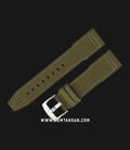 Strap Jam Tangan Fabric-Leather Martini Cordura I11504-22X20 Fren Green 22mm Silver Buckle-0