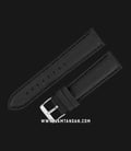 Strap Jam Tangan Leather Martini Fade Cotton N228-22X20 Black 22mm Silver Buckle-0