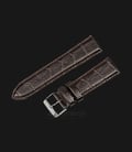 Strap Jam Tangan Leather Martini South Africa P21203-ML-24X22 Chocolate 24mm Silver Buckle-0