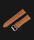 Strap Jam Tangan Leather Martini South Africa P21204-ML-24X22 Brown 24mm Silver Buckle-0