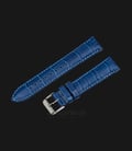 Strap Jam Tangan Leather Martini South Africa P21208-20X18 Blue 20mm Silver Buckle-0