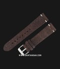 Strap Jam Tangan Martini Pesaro P228002-20X18 20mm Chocolate Leather - Silver Buckle-0