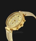 Michael Kors MK2444 Sawyer Champagne Dial Gold Leather Strap Watch-1