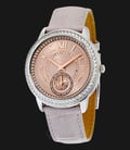 Michael Kors MK2446 Madelyn Rose Gold Dial Grey Leather Strap Watch-0
