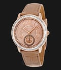 Michael Kors MK2448 Madelyn Rose Gold Dial Beige Leather Strap Watch-0
