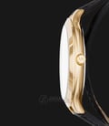 Michael Kors MK2468 Slim Runway Gold Dial Black Leather Strap Watch-1