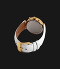 Michael Kors MK2528 Sawyer Gold Dial White Leather Strap Watch-2