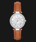 Michael Kors MK2542 Parker Pearl Dial Brown Leather Strap Watch-0