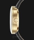 Michael Kors MK2574 Garner Gold Dial Black Leather Strap Watch-1
