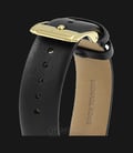 Michael Kors MK2574 Garner Gold Dial Black Leather Strap Watch-2