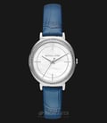 Michael Kors Cinthia MK2661 Ladies Mother Of Pearl Dial Blue Leather Strap-0