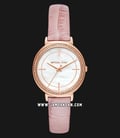 Michael Kors Cinthia MK2663 Ladies White Mother of Pearl Dial Pink Leather Strap-0