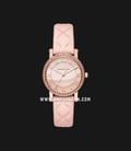 Michael Kors Petite Norie MK2683 Rose Gold Dial Pink Leather Strap-0