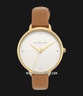 Michael Kors MK2779 Charley White Dial Brown Leather Strap-0