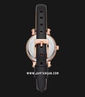 Michael Kors Sofie MK2849 Diamond Accents Mother Of Pearl Dial Black Leather Strap-2