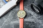 Michael Kors Outlet Addyson MK2964 Ladies Gold Crystal Dial Pink Leather Strap-5
