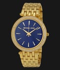 Michael Kors MK3406 Darci Blue Dial Gold Stainless Steel Bracelet Watch-0