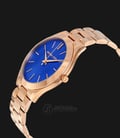 Michael Kors MK3494 Slim Runway Blue Dial Rose Gold Stainless Bracelet Watch-1