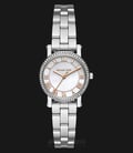 Michael Kors Norie MK3557 Ladies White Mother of Pearl Dial Stainless Steel Strap-0