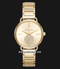 Michael Kors Portia MK3639 Gold Dial Gold Stainless Steel Strap-0