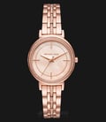 Michael Kors Cinthia MK3643 Ladies Rose Gold Mother of Pearl Dial Rose Gold Stainless Steel Strap-0