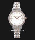 Michael Kors MK3831 Cinthia Mother of Pearl Dial Dual Tone Stainless Steel Strap-0