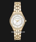 Michael Kors MK3899 Lauryn Mother of Pearl Dial Gold Stainless Steel Strap-0