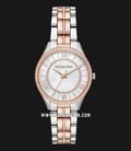 Michael Kors Lauryn MK3979 Mother Of Pearl Dial Dual Tone Stainless Steel Strap-0