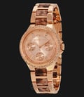 Michael Kors MK4308 Camille Rose Gold-Tone Stainless Steel Tortoise Ladies Watch-0