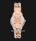 Michael Kors Layton MK4654 Ladies Silver Dial Rose Gold With Crystal Stainless Steel Strap-2