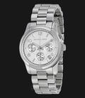 Michael Kors MK5076 Runway Chronograph Silver Dial Stainless Bracelet Watch-0