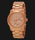 Michael Kors MK5128 Runway Chronograph Rose Dial Rose Gold Bracelet Watch-0