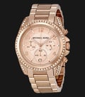 Michael Kors MK5263 Blair Chronograph Rose Dial Rose Stainless Bracelet Watch-0
